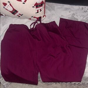 Burgundy scrub Pants
